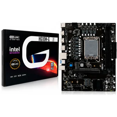 Placa Mãe Goline H610m-g, Intel H610, LGA 1700, Ddr4, M.2 Nvme, Usb 3.0 - H610m-g