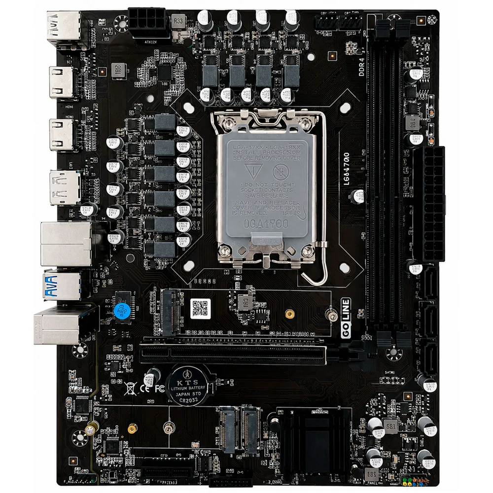 Placa Mãe Goline H610m-g, Intel H610, LGA 1700, Ddr4, M.2 Nvme, Usb 3.0 - H610m-g 6