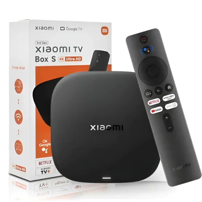 Xiaomi Tv Box S 3ª Geração - 4k Uhd Google Tv 32gb, 2gb, Ram Wi-fi 6 HDMI 2.1 Dolby Vision E Atmos