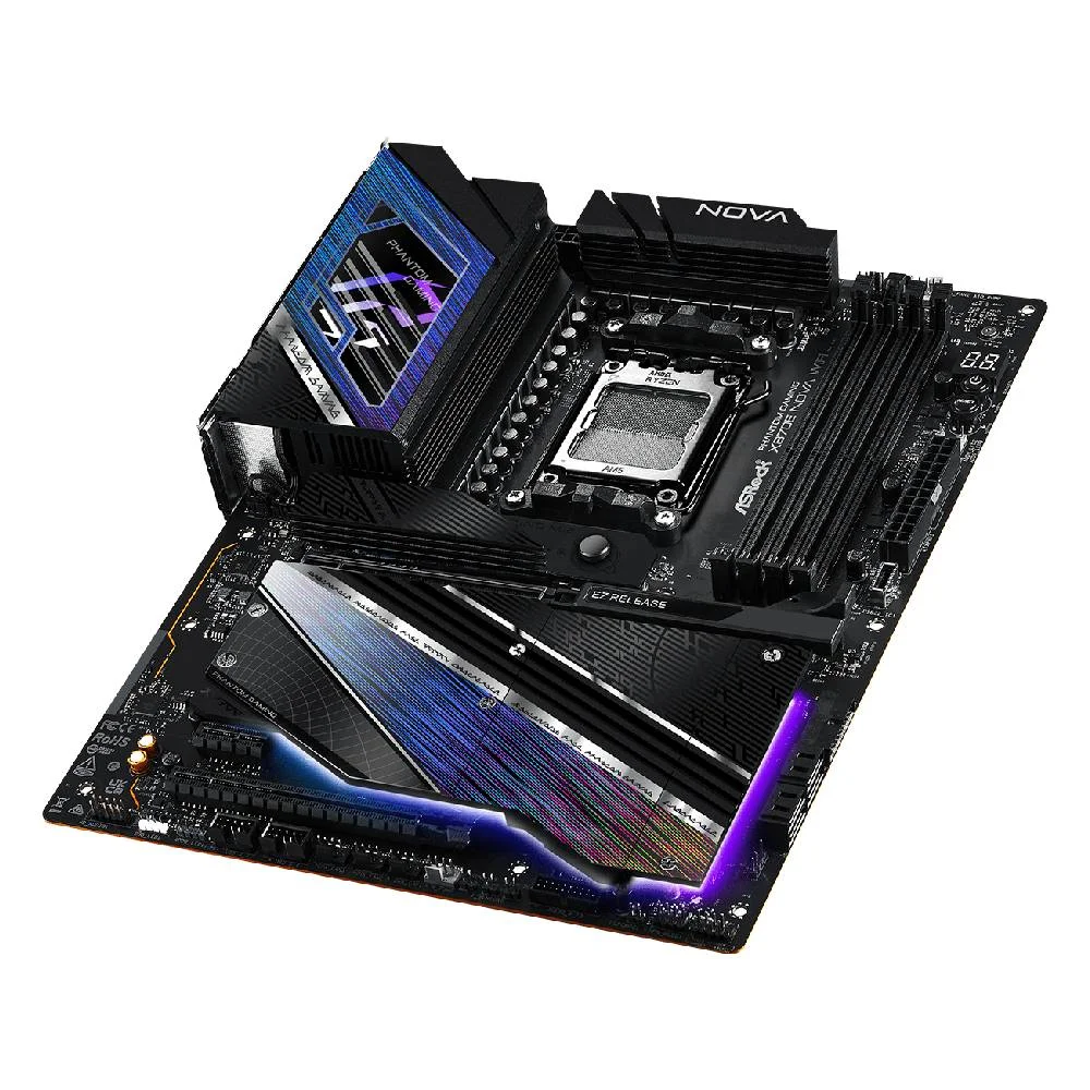 Imagem 4 de 5 do produto Placa Mãe Asrock X870e Nova Wifi Am5 4xDDR5 Chipset Amd X870e Atx