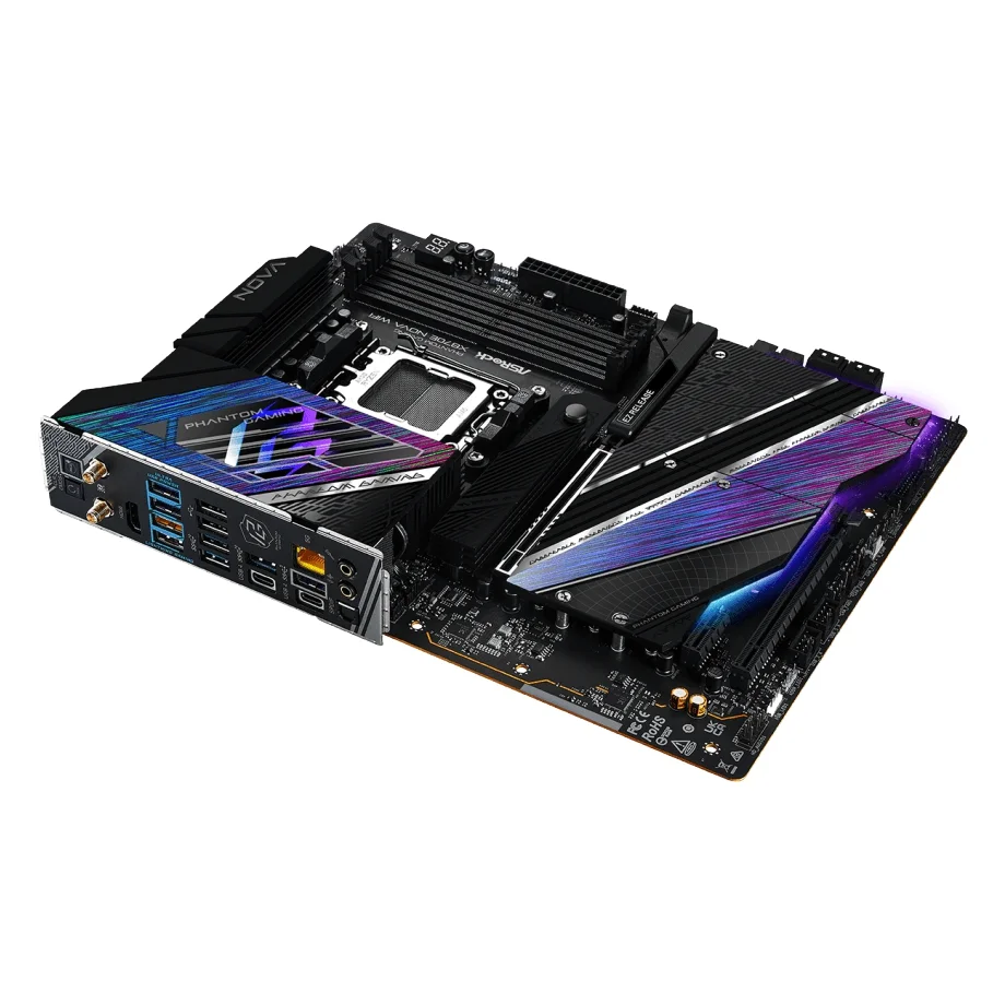 Placa Mãe Asrock X870e Nova Wifi Phantom Gaming, Amd Am5, Atx, Wf/blt, Ddr5 - X870e Nova Wifi 7