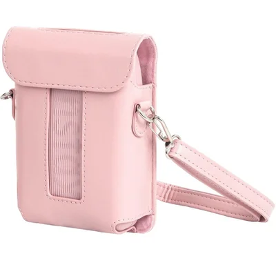 Brcshop | Bolsa Capa Case Estojo P/ Impressora Fujifilm Instax Mini Link 3 com Alça de Ombro - Cor: Rosa