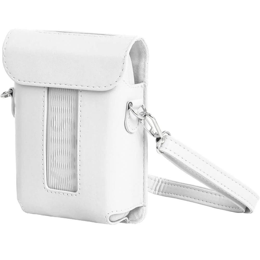 Brcshop | Bolsa Capa Case Estojo P/ Impressora Fujifilm Instax Mini Link 3 com Alça de Ombro - Cor: Branco