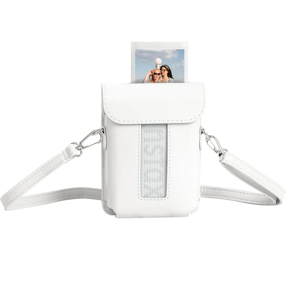 Brcshop | Bolsa Capa Case Estojo P/ Impressora Fujifilm Instax Mini Link 3 com Alça de Ombro - Cor: Branco