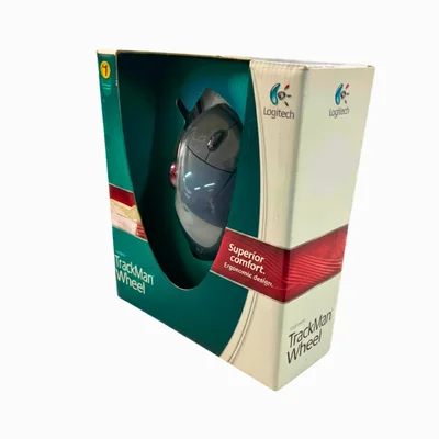 Mouse Trackball Logitech Trackman Wheel Ergonomico Fio Ps2