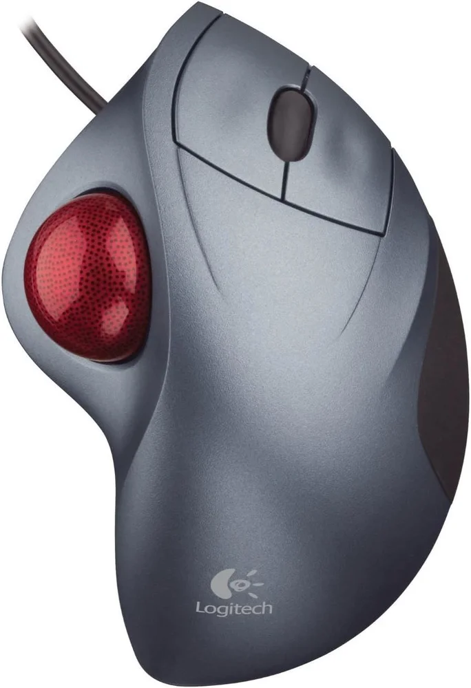 Imagem 3 de 5 do produto Mouse Trackball Logitech Trackman Wheel Ergonomico Fio Ps2