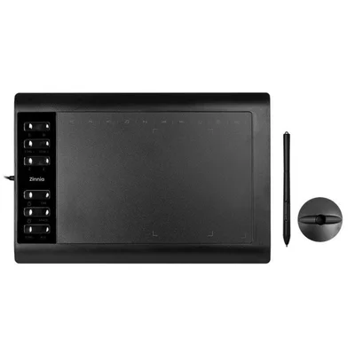 Mesa Digitalizadora Zinnia Momentum Mt1060 5080lpi Niveis De Pressão 8192 Preto - Znc-znmt1060-bl01