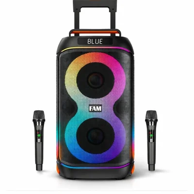Caixa De Som Bluetooth Portátil Usb/fm 1.200w Fam A606m2