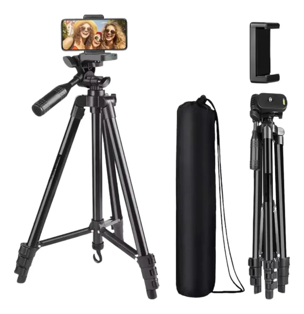 Tripé Profissional B-max Bmg-69 Câmera Celular 1,3m Rosca 1/4"