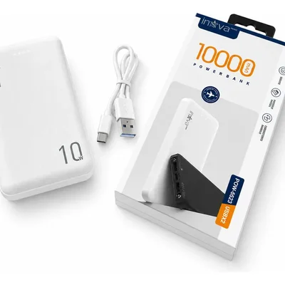 Power Bank 10000 Mah Inova Branco