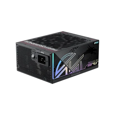 Fonte 1600w 80 Plus Platinum Msi Mpg Ai1600ts PCie5, Atx 3.1, Full-modular, Black - Mpg Ai1600ts PCie5