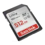 Cartão De Memória Sd Sandisk Ultra 512gb Class 10 U1 Fhd Sdsdunc-512g-gn6in Leitura 100mb/s Gravação Rápida Armazenamento Câmeras Smartphone