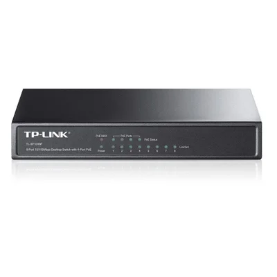 Switch 8p 10/100/1000 Tp-link Tl-sg1008p Com 4 Portas Poe