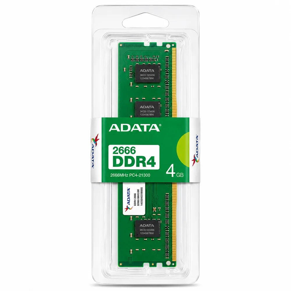 Memória Ram Adata Ddr4 4gb 2666mhz Para PC