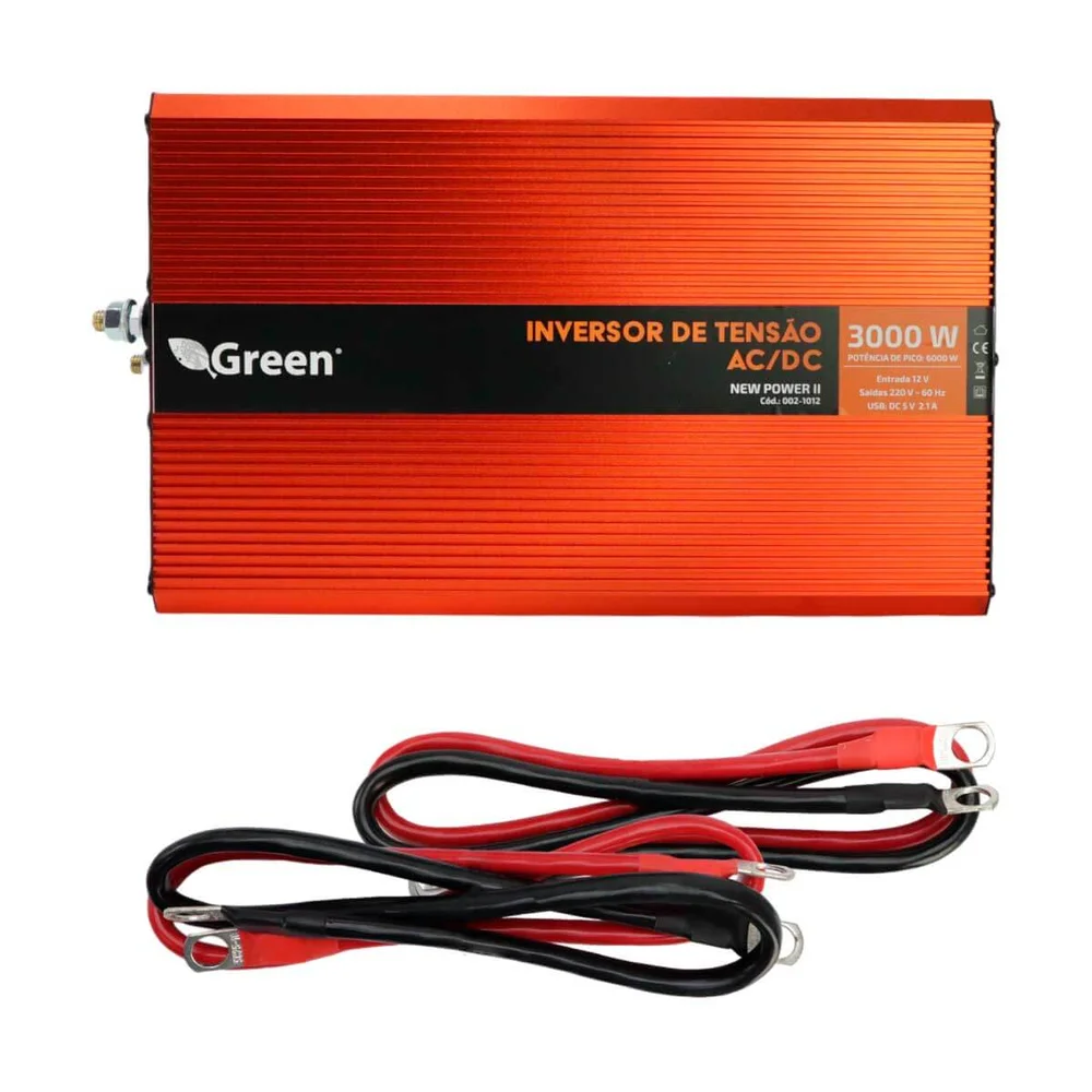 Inversor Conversor De Tensão 3000w 12v P/ 220v Tomada C/ Usb