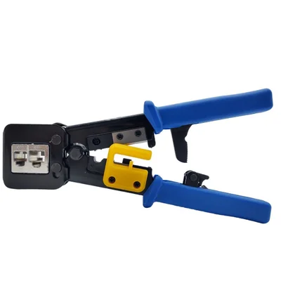 Alicate De Crimpar Rj45 Para Cabo De Rede Ez Crimp Azul