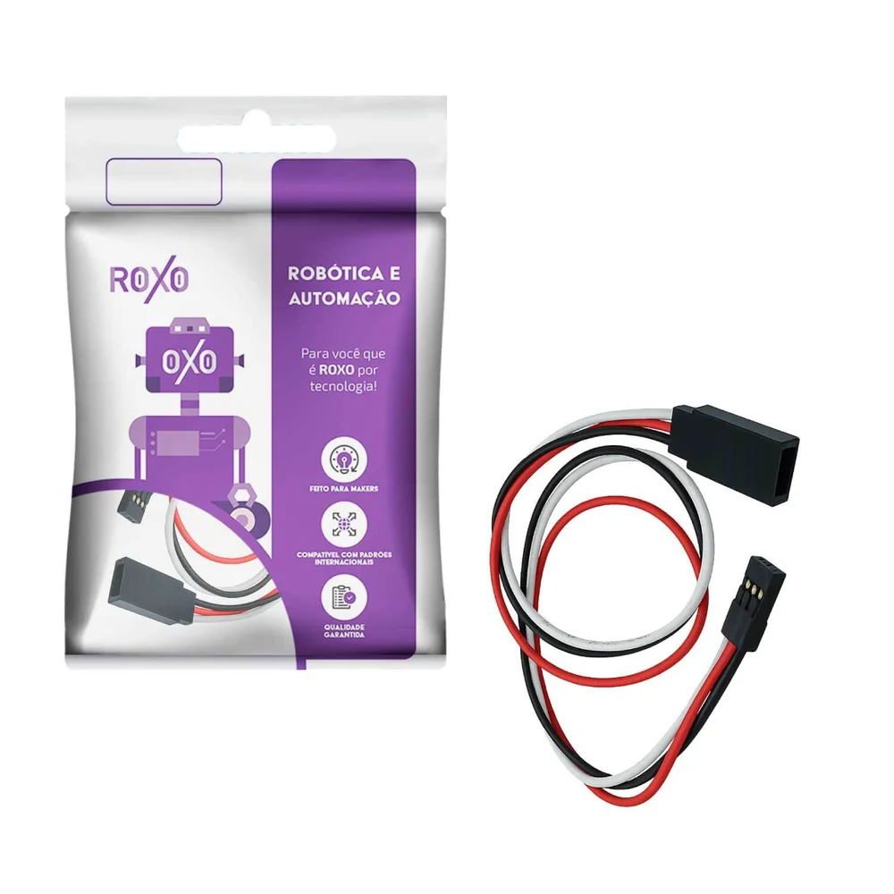 Imagem 3 de 4 do produto Cabo Extensor Para Servo Motor Macho Fêmea - 3 Vias 30cm