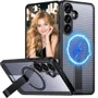 Brcshop | Capa Protetora Magnética para Samsung Galaxy S26 - Compatível Magsafe, Anti-Aquecimento, Suporte e Carregamento por Aproximação - Cor: Preto