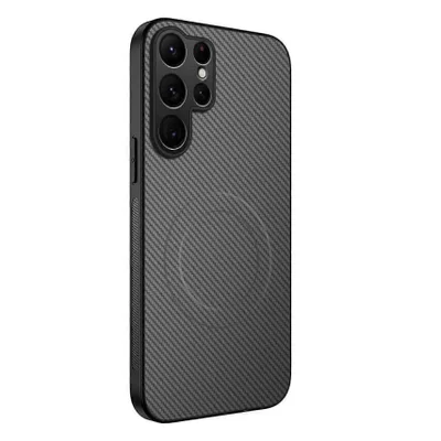 Brcshop | Capa MagSafe Premium Samsung Galaxy S26 Ultra Case Magnética Proteção Contra Impactos Reforçada - Cor: Cinza