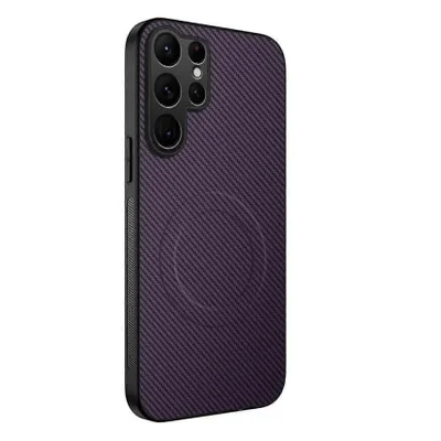 Brcshop | Capa MagSafe Premium Samsung Galaxy S26 Ultra Case Magnética Proteção Contra Impactos Reforçada - Cor: Roxo