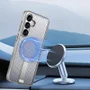 Brcshop | Capa Protetora Magnética para Samsung Galaxy S26 - Compatível Magsafe, Anti-Aquecimento, Suporte e Carregamento por Aproximação - Cor: Cinza