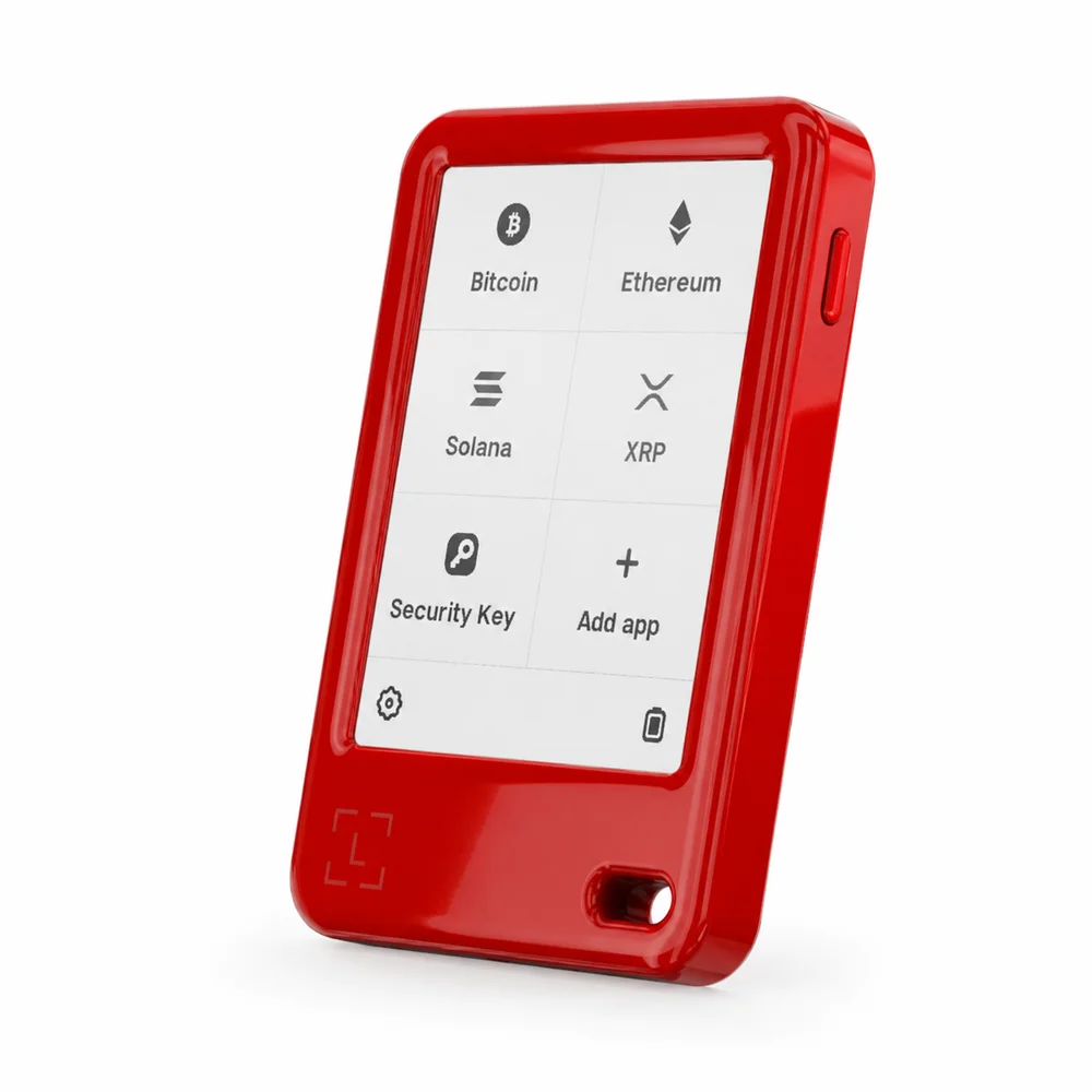 Imagem 3 de 5 do produto Ledger Nano Gen5 — Hardware Wallet com Tela E Ink Touch, Bluetooth e NFC — Recovery Key Inclusa — Carteira Cripto — Cherry Red