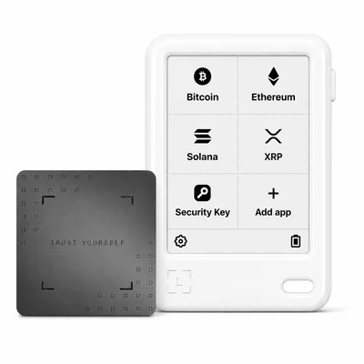 Ledger Nano Gen5 — Hardware Wallet com Tela E Ink Touch, Bluetooth e NFC — Recovery Key Inclusa — Carteira Cripto — Glacier White
