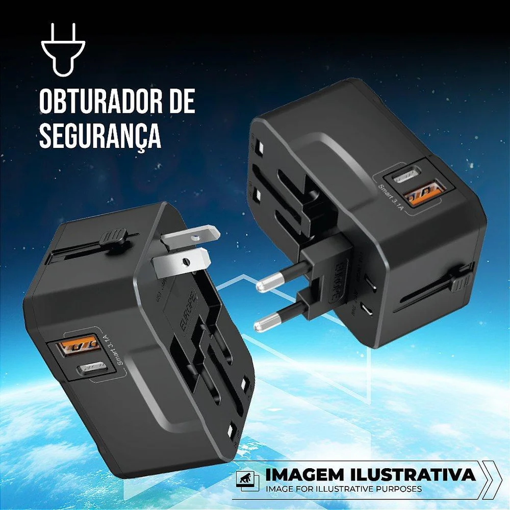 Imagem 2 de 5 do produto Kit Carregador Universal Turbo Power Delivery + Cabo Dual Shock Tipo C / Type C 1.2m - Gshield
