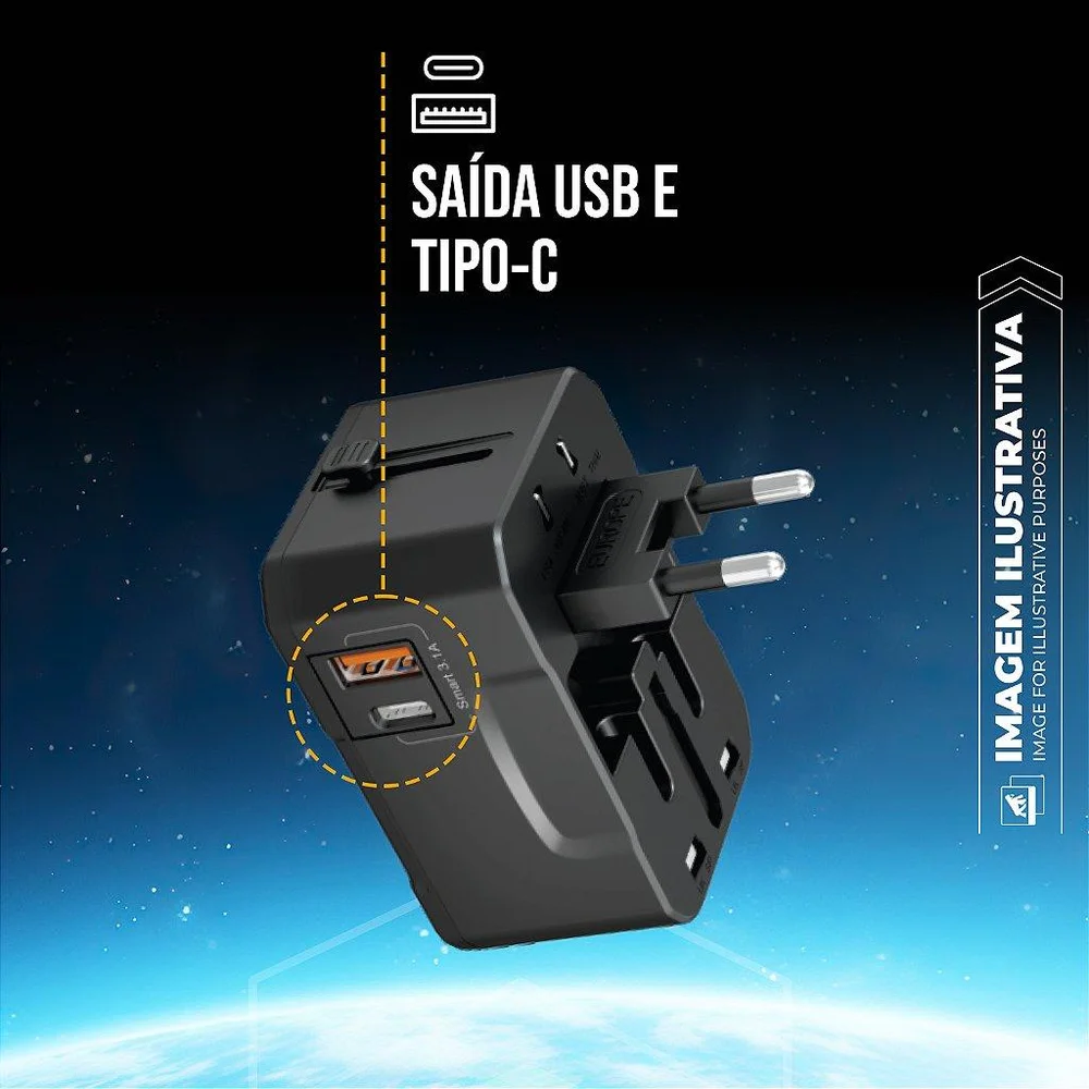 Imagem 5 de 5 do produto Kit Carregador Universal Turbo Power Delivery + Cabo Dual Shock Tipo C / Type C 1.2m - Gshield