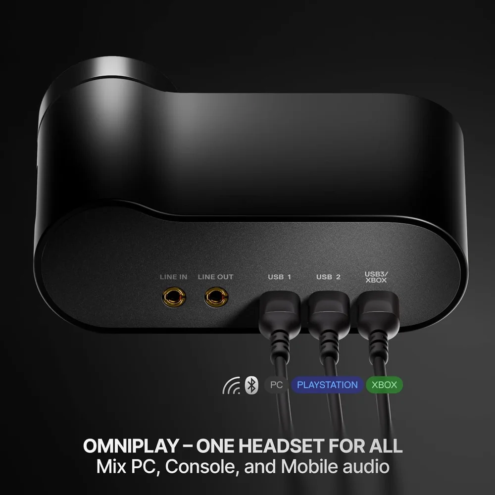 Imagem 3 de 5 do produto Headset Steelseries Arctis Nova Elite — Hi-res Wireless 96khz, Drivers De Fibra De Carbono E Anc, Ps5,xbox, PC, Obsidian