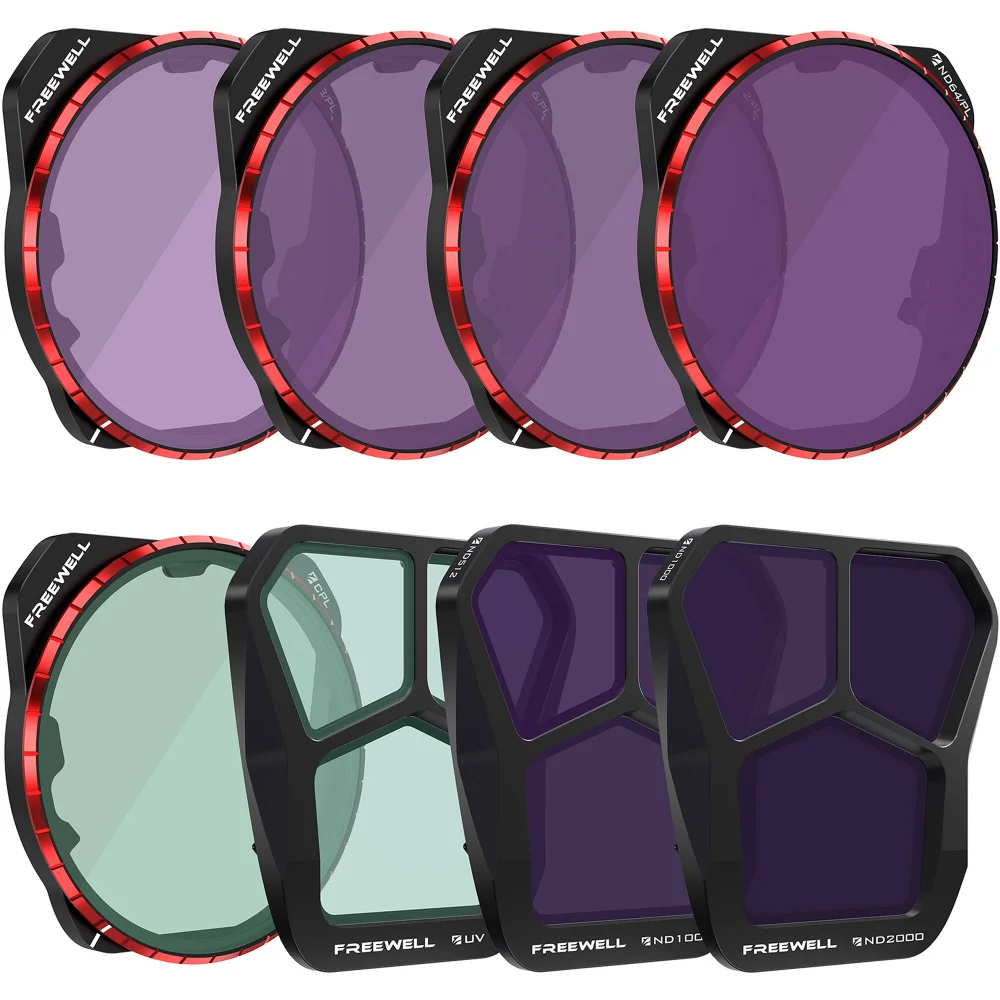 Imagem 2 de 5 do produto Kit De Filtros All Day 8pack Para Dji Mavic 3 Pro E Mavic 3 Pro Cine - Freewell