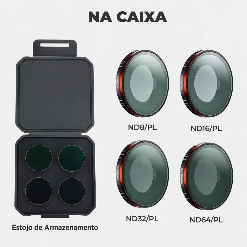 Kit Filtros Nd/pl 4 Pack Bright Day Para Insta360 Go Ultra - Freewell
