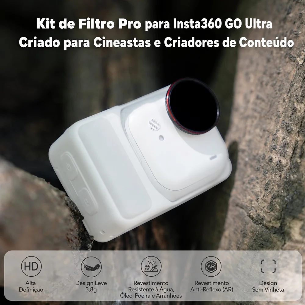 Kit Filtros Nd/pl 4 Pack Bright Day Para Insta360 Go Ultra - Freewell