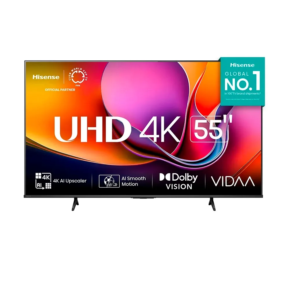 Smart TV Hisense 4K 55 Polegadas 55A6NV com Dolby Vision, HDR10, HLG, Dolby...