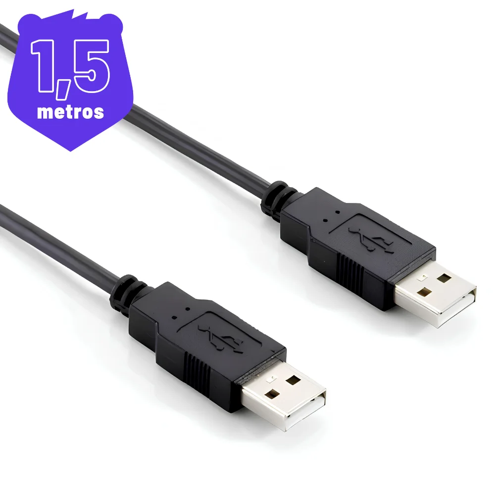 Imagem 2 de 2 do produto Cabo Usb 2.0 A/a 1,50 Metros