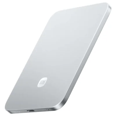 Carregador Portátil Xiaomi 5000mah 15w Power Bank Carregamento Sem Fio Compatível Magsafe Iphone 17 16 15 14 13 12, - Prata Glacial