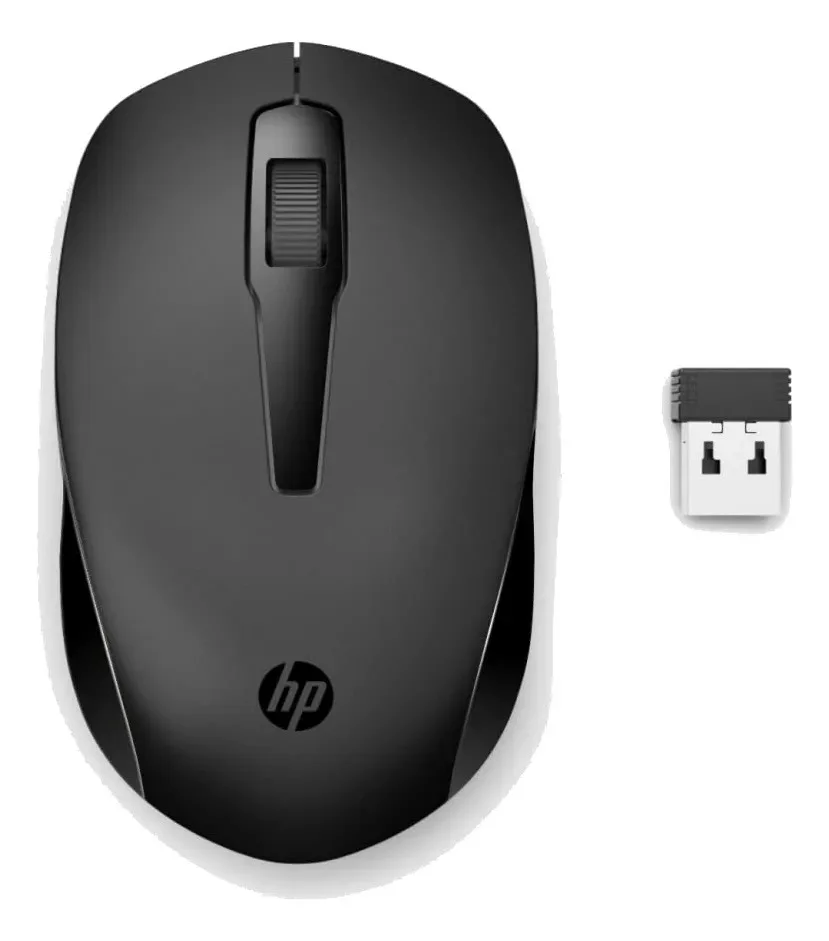Imagem 4 de 5 do produto Mouse Sem Fio Hp 150 Mouse Ergonômico Óptico De 1600 Dpi Preto