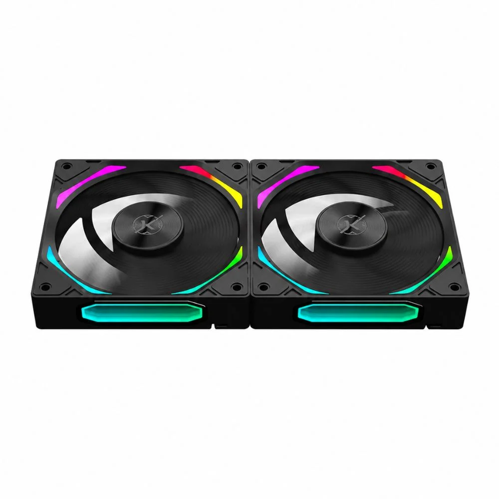 Kit 2 Fans Kalkan Halo ARGB 120mm 2200rpm Preto - Klk00019 8