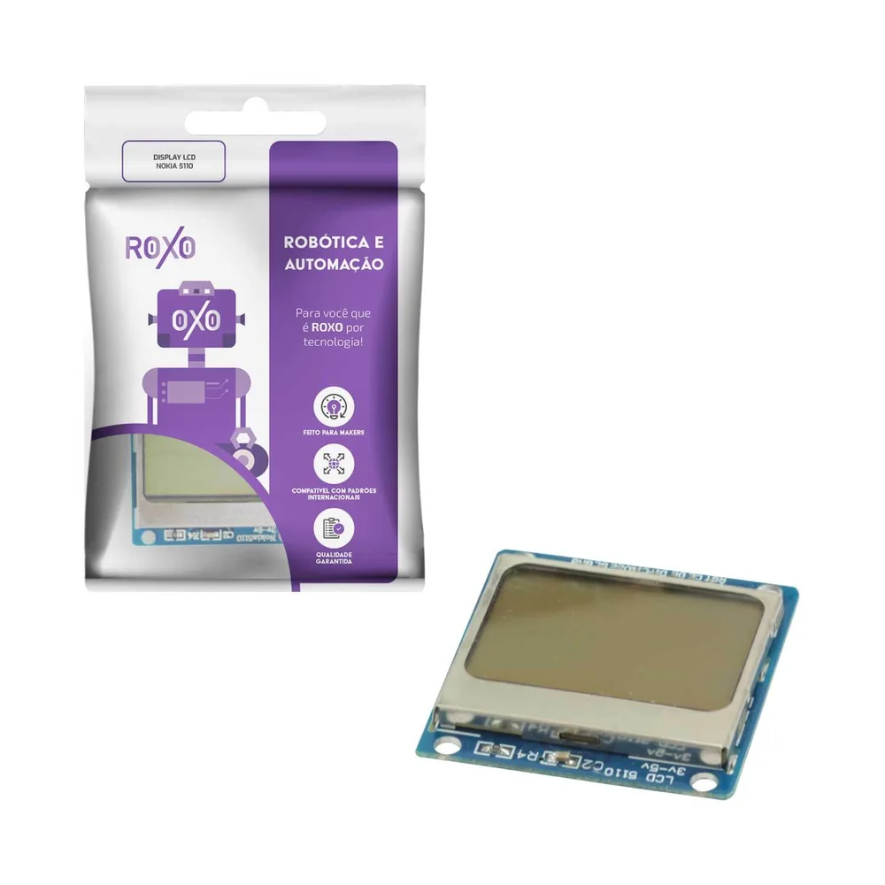Imagem 3 de 3 do produto Display Lcd 5110 Placa Azul Backlight Luz Fundo Gráfico