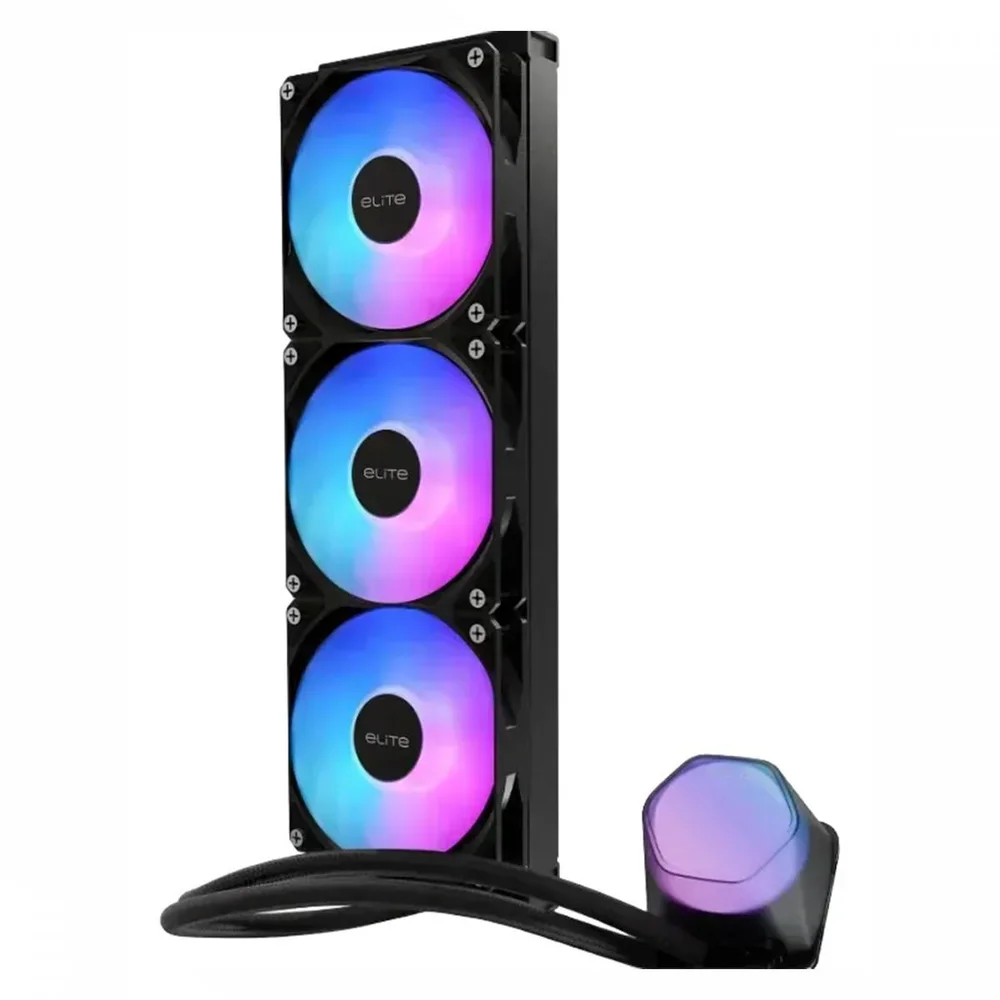 Water Cooler Cooler Master Elite Liquid, ARGB, 360mm, Intel-amd, Preto, Elw-d36m-a21da-r1 Water Cooler Cooler Master Elite Liquid, ARGB, 360mm, Intel-amd, Preto, Elw-d36m-a21da-r1