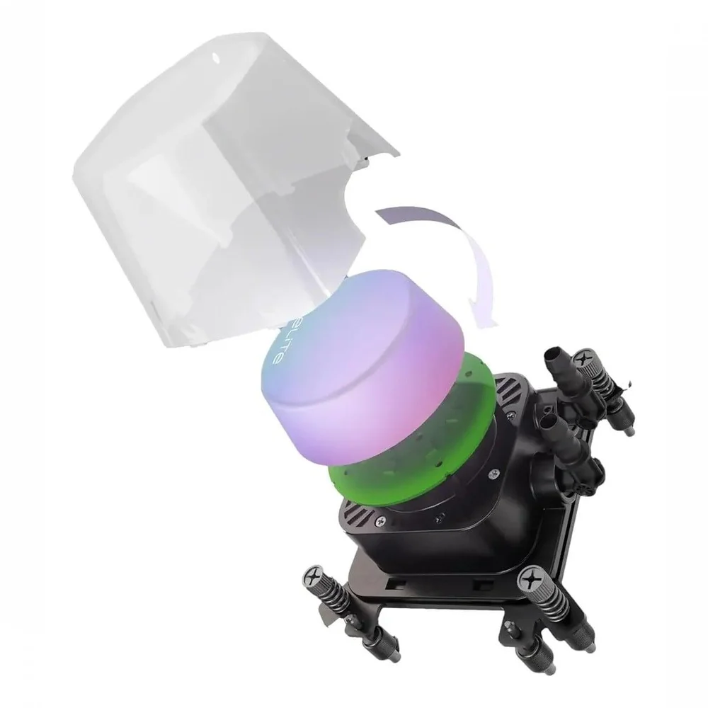 Imagem 2 de 3 do produto Water Cooler Cooler Master Elite Liquid, ARGB, 360mm, Intel-amd, Branco, Elw-d36m-a21da-rw
