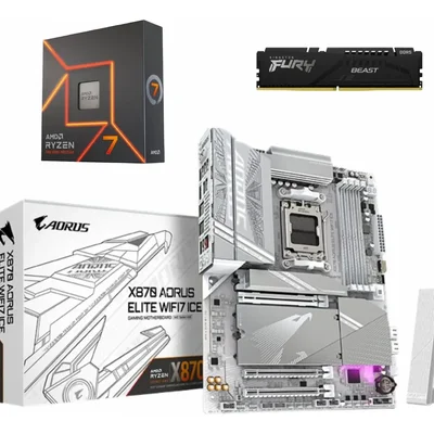Kit Upgrade Amd X870 Pro Ice + R7 7700x + 32gb Ram