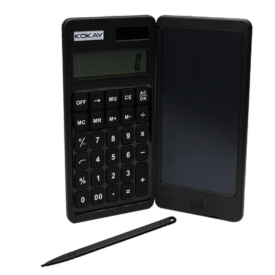 Calculadora Dobrável 10 Dígitos Com Tablet De Escrita Em Lcd