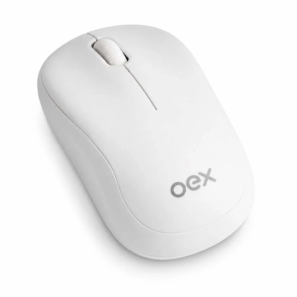 Imagem 2 de 3 do produto Mouse Wireless/bluetooth Recarregável Oex Edge Ms607 Branco