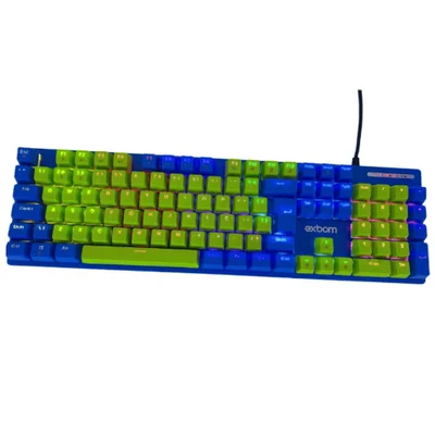 Teclado Mecânico Gamer 100% Switch Red 17 Modos RGB Bk-g501