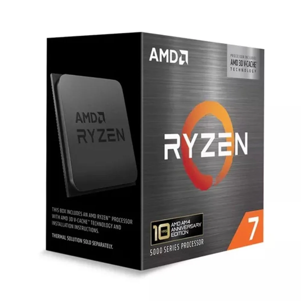 Imagem 3 de 5 do produto Processador Amd Ryzen 7 5800x3d Anniversary Edition, 3.4ghz (4.5ghz Turbo), 8-cores 16-threads, Am4, Sem Cooler, Sem Vídeo
