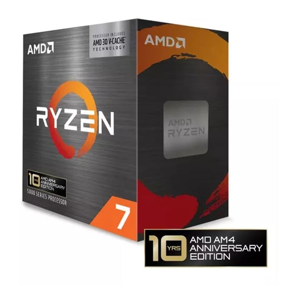 Imagem 4 de 5 do produto Processador Amd Ryzen 7 5800x3d Anniversary Edition, 3.4ghz (4.5ghz Turbo), 8-cores 16-threads, Am4, Sem Cooler, Sem Vídeo