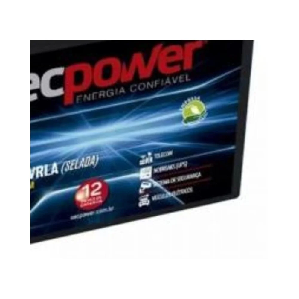 Imagem 3 de 5 do produto Bateria Selada Vrla 12v 40ah Sp 12-40 Secpower