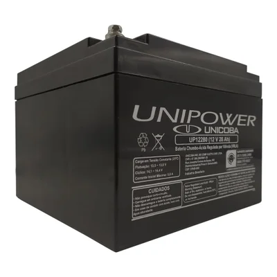 Bateria Selada Unipower Estacionária Vrla 12v 28,0ah M5 Up12280