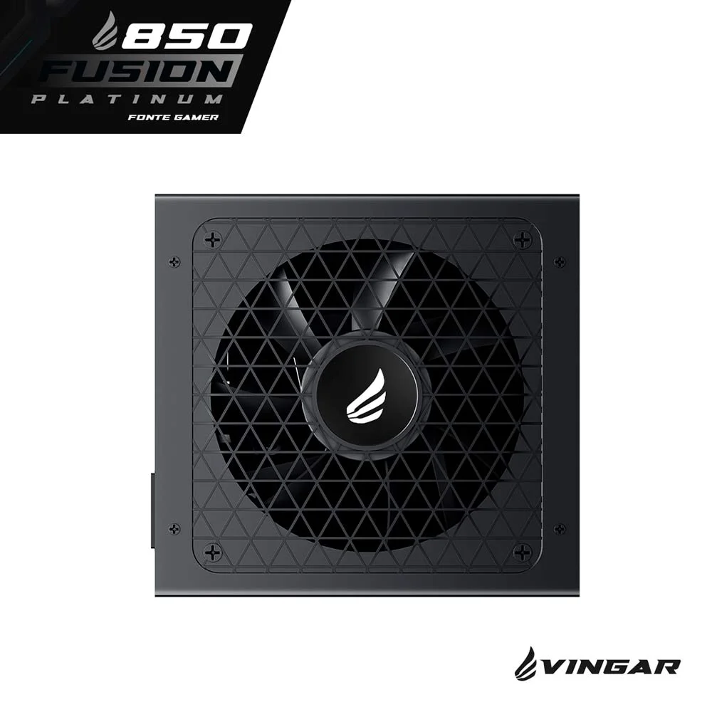 Imagem 4 de 5 do produto Fonte Gamer Vingar Fusion 850w Platinum, 850w, Teclab Extreme, Modular, Pfc Ativo, Com Cabo, Preto
